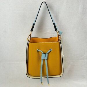 2N1 Drawstring Single Handle Bucket Shoulder/Tote Bag with Pouch